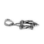 Stainless Steel Wire Pattern Star of David Pendant