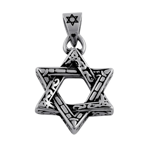 Stainless Steel Pattern Star of David