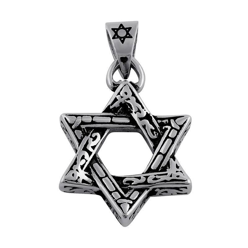Stainless Steel Pattern Star of David