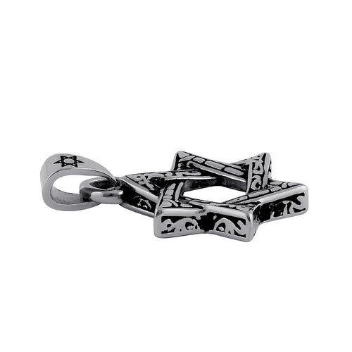 Stainless Steel Pattern Star of David