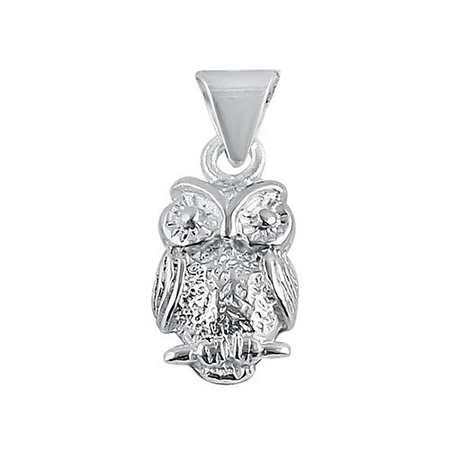 Sterling Silver Owl Pendant