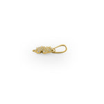 Solid 14K Yellow Gold Lucky Clover CZ Pendant