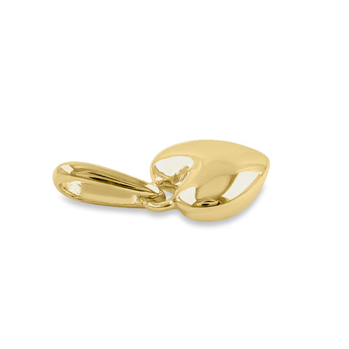Solid 14K Yellow Gold Small Heart Pendant
