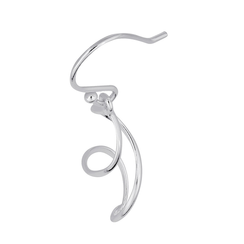 Sterling Silver Small Dangling Double Twist Earrings