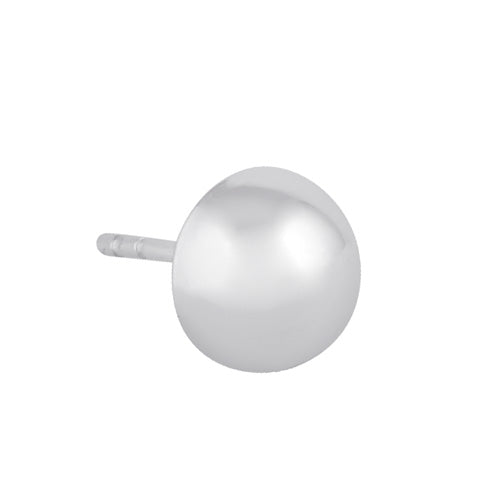 Sterling Silver Half Ball 8mm Earrings