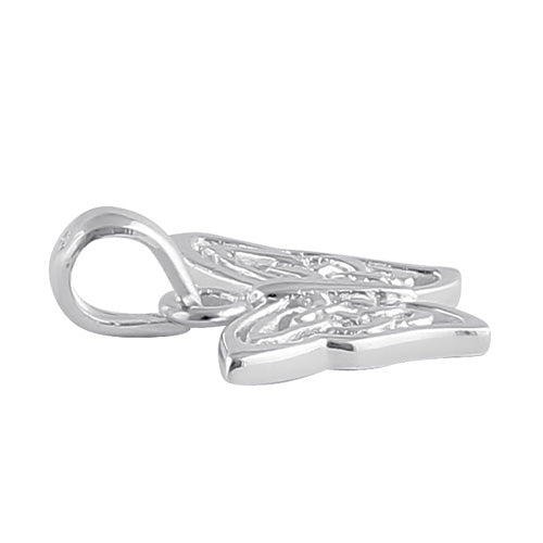 Sterling Silver Celtic Butterfly Twist Pendant