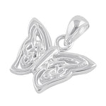 Sterling Silver Celtic Butterfly Twist Pendant