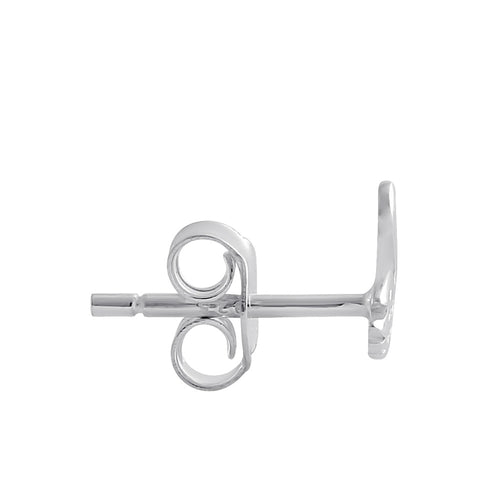 Sterling Silver Dainty Swan Stud Earrings