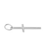 Sterling Silver Diamond Cut Cross Pendant