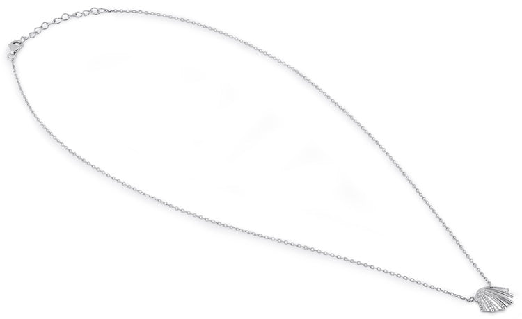 Sterling Silver Clam Shell Necklace