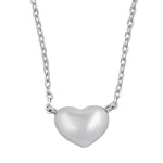 Sterling Silver Bubble Heart Necklace