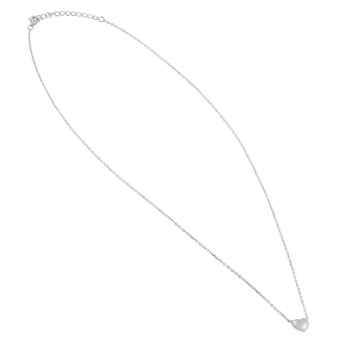Sterling Silver Bubble Heart Necklace