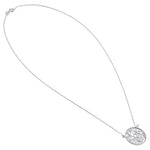Sterling Silver Circle Filigree Necklace