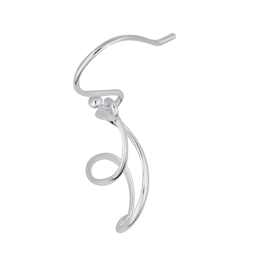 Sterling Silver Dangling Double Twist Earrings