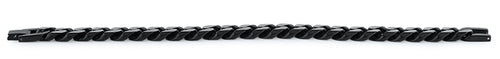 Stainless Steel Curb IP Black Link Bracelet