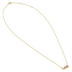 Solid 14K Gold LOVE Diamond Necklace