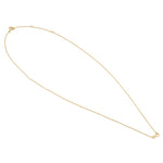 Solid 14K Yellow Gold Trendy Infinity Necklace