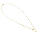 Solid 14K Yellow Gold Love and Heart Necklace