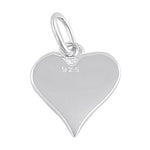 Sterling Silver "Hope" Engraved Heart Pendant