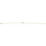 Solid 14K Yellow Gold Round CZ Bracelet