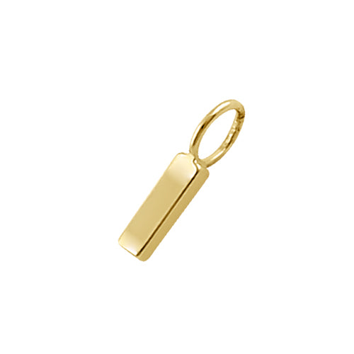Solid 14K Gold I Initial Pendant