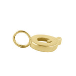 Solid 14K Gold Q Initial Pendant