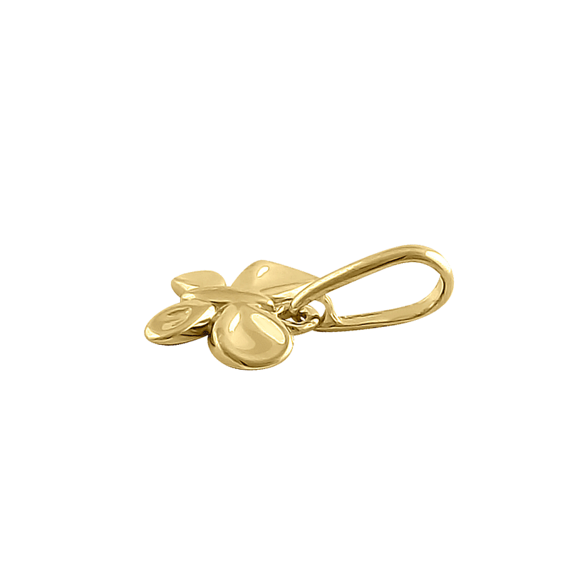 Solid 14K Yellow Gold Tiny Butterfly Pendant