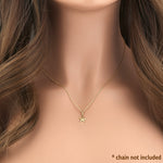 Solid 14K Yellow Gold Small Starfish Pendant