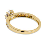 Solid 14K Yellow Gold 6.0mm CZ Wedding Ring