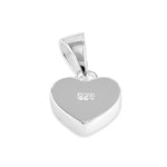 Sterling Silver Small Heart Mother of Pearl Pendant