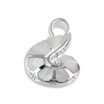 Sterling Silver Mother of Pearl Shell Pendant