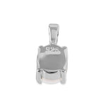 Sterling Silver Mother of Pearl Oval Pendant
