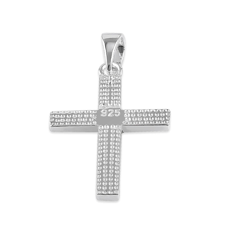 Sterling Silver Mother of Pearl Cross Pendant