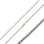 Sterling Silver Popcorn Chain 2MM