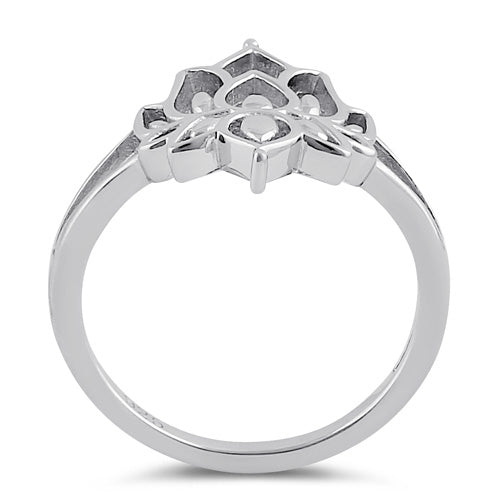 Sterling Silver Lotus Flower Ring