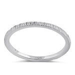 Sterling Silver Textured Band Ring