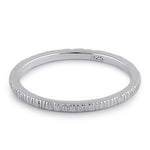 Sterling Silver Textured Band Ring
