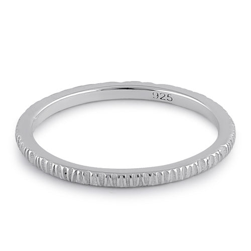 Sterling Silver Textured Band Ring