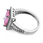 Sterling Silver Pink CZ Ring