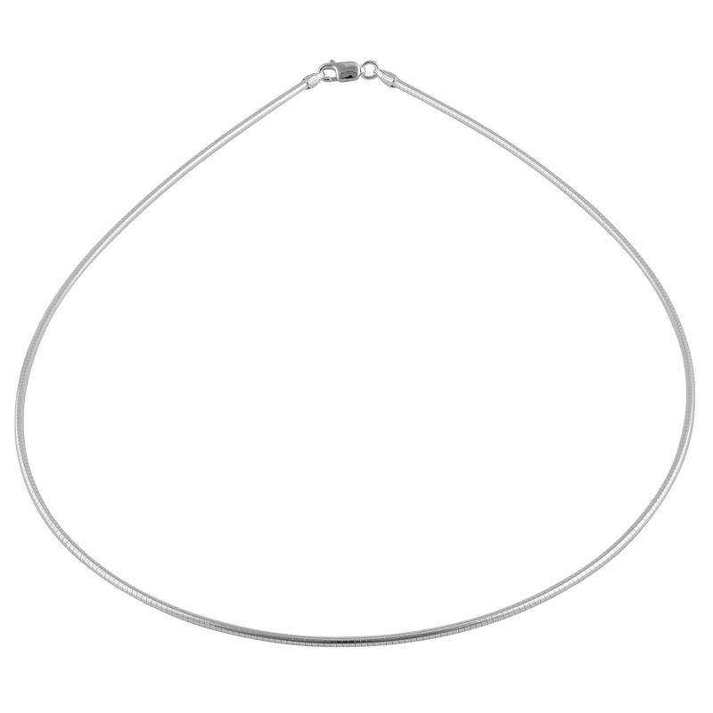 Sterling Silver Wired Round Omega Chains 1.3MM