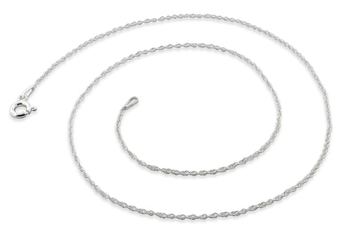 Sterling Silver Rope Chain 1.05 MM