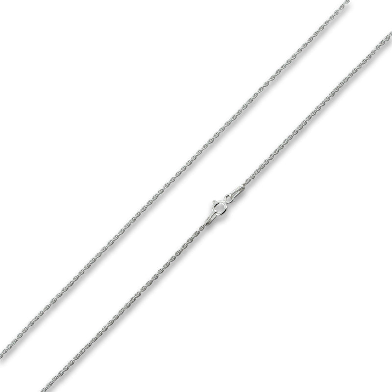 Sterling Silver Rope Chain 1.3 MM