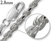 Sterling Silver Rope Chain 2.8MM