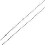 Sterling Silver Round Box Chain Necklace 1.75mm