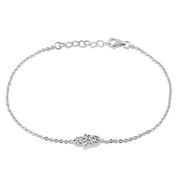 Sterling Silver Hamsa Bracelet