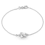 Sterling Silver Plumeria Bracelet