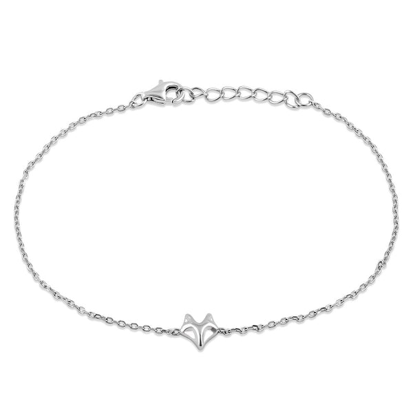 Sterling Silver Fox Bracelet