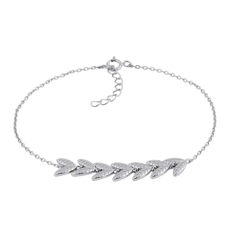 Sterlig Silver Greek Leaf Bracelet