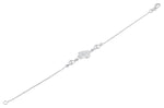 Sterling Silver Mystic Flower and Bead Bracelet