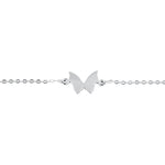 Sterling Silver Simple Butterfly Bracelet